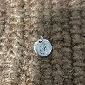 Silver Initial 'S' Pendant